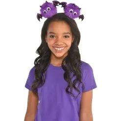 AMSCAN Girls Purple Bat Headband -Costume Party Decor Store 793078 01
