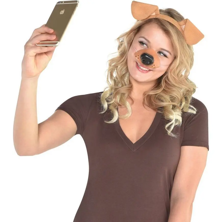 AMSCAN Adult Dog Filter Costume Accessory Kit 3 AMSCAN Adult Dog Filter Costume Accessory Kit