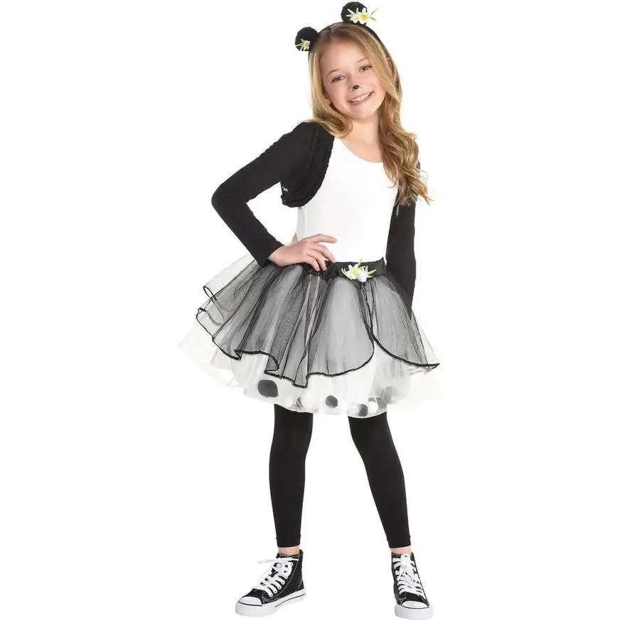 AMSCAN Girls Panda Costume Accessory Kit 3 AMSCAN Girls Panda Costume Accessory Kit