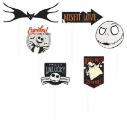 AMSCAN The Nightmare Before Christmas Scene Setter With Photo Booth Props 7 AMSCAN The Nightmare Before Christmas Scene Setter With Photo Booth Props -Costume Party Decor Store 793809 02