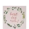 Talking Tables Inc Rose Gold Best Day Ever Lunch Napkins 16ct 2 Talking Tables Inc Rose Gold Best Day Ever Lunch Napkins 16ct -Costume Party Decor Store 793836