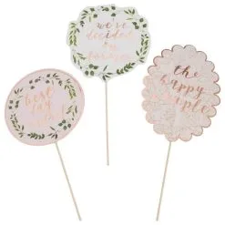 Talking Tables Inc Rose Gold Centerpiece Sticks 3ct