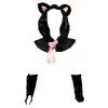 THE DIAMOND COLLECTION LLC Womens Black Cat Costume Accessory Kit -Costume Party Decor Store 794838