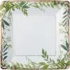 AMSCAN Metallic Floral Greenery Lunch Plates 8ct -Costume Party Decor Store 796124