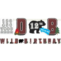 Little Lumberjack Birthday Banner Kit
