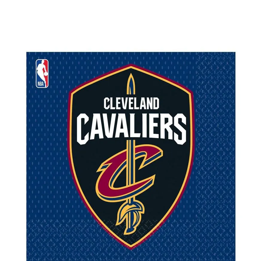 Cleveland Cavaliers Lunch Napkins 16ct 3 Cleveland Cavaliers Lunch Napkins 16ct