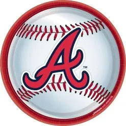 Atlanta Braves Lunch Plates 18ct
