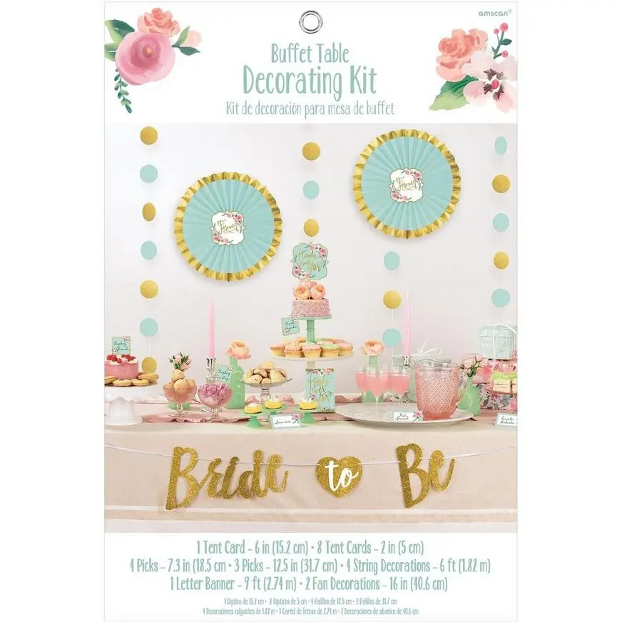 Mint To Be Buffet Table Decorating Kit 23pc 4 Mint To Be Buffet Table Decorating Kit 23pc - Image 2
