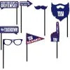 New York Giants Photo Booth Props 9ct -Costume Party Decor Store 825781