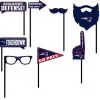 New England Patriots Photo Booth Props 9ct -Costume Party Decor Store 825782