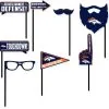 Denver Broncos Photo Booth Props 9ct -Costume Party Decor Store 825783