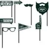 New York Jets Photo Booth Props 9ct -Costume Party Decor Store 825789