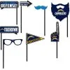Los Angeles Chargers Photo Booth Props 9ct -Costume Party Decor Store 825801