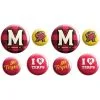 Maryland Terrapins Buttons 8ct -Costume Party Decor Store 827279