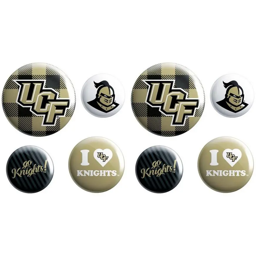 UCF Knights Buttons 8ct 3 UCF Knights Buttons 8ct