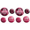 Ohio State Buckeyes Buttons 8ct -Costume Party Decor Store 827290
