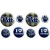 Pittsburgh Panthers Buttons 8ct -Costume Party Decor Store 827294