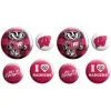 Wisconsin Badgers Buttons 8ct -Costume Party Decor Store 827309