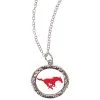 Southern Methodist University Mustangs Pendant Necklace, 10in - NCAA -Costume Party Decor Store 828238