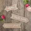Ginger Ray Boho Wedding Arrow Signs 3ct
