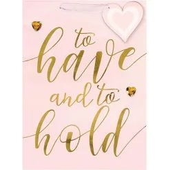 Large Glosssy To Have And To Hold Gift Bag -Costume Party Decor Store 835189 01