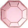 Metallic Blush & Rose Gold Dinner Plates 8ct