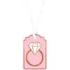 Blush & Rose Gold Diamond Ring Gift Tags 1 Blush & Rose Gold Diamond Ring Gift Tags -Costume Party Decor Store 835379