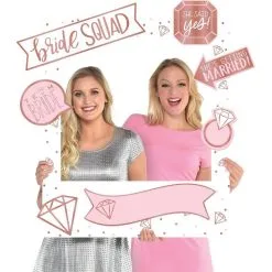 Giant Blush & Rose Gold Bridal Shower Photo Frame Kit