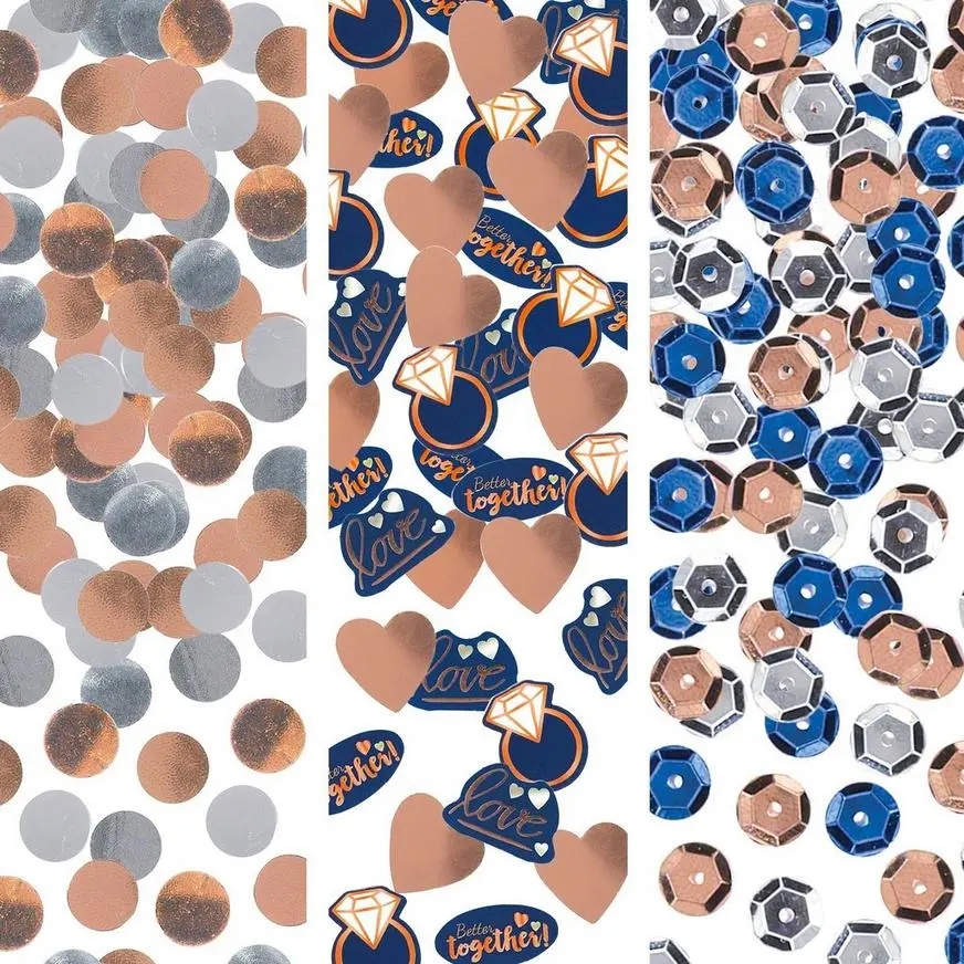 Navy Love Confetti 3 Navy Love Confetti