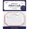 Navy Love Bride & Groom Advice Cards 24ct -Costume Party Decor Store 835395
