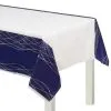 Navy Love Plastic Table Cover 2 Navy Love Plastic Table Cover -Costume Party Decor Store 835402