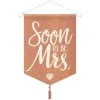 Blush & Rose Gold Soon To Be Mrs. Sign Canvas Sign 1 Blush & Rose Gold Soon To Be Mrs. Sign Canvas Sign -Costume Party Decor Store 835411