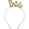Metallic Gold Bride Headband -Costume Party Decor Store 835416