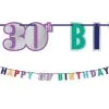 Here's To 30 Birthday Banner -Costume Party Decor Store 835840