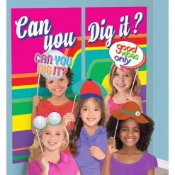 Good Vibes 70s Scene Setter With Photo Booth Props