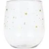 Creative Converting Gold Stars Plastic Stemless Wine Glass 1 Creative Converting Gold Stars Plastic Stemless Wine Glass -Costume Party Decor Store 837140