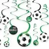 Goal Getter Soccer Swirl Decorations 12ct -Costume Party Decor Store 841736