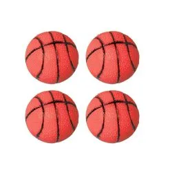 Mini Rubber Basketballs 4ct