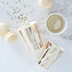 Ginger Ray Metallic Gold I Do Crew Cups 8ct