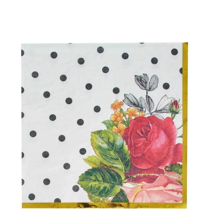 Party City Pop Blush Rose Lunch Napkins 16ct 3 Party City Pop Blush Rose Lunch Napkins 16ct