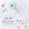 Ginger Ray Gold & Pastel Hip Hip Hooray Lunch Napkins 16ct 1 Ginger Ray Gold & Pastel Hip Hip Hooray Lunch Napkins 16ct -Costume Party Decor Store 845325