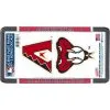 Arizona Diamondbacks License Plate Frame With Decals 3pc -Costume Party Decor Store 852943