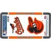 Baltimore Orioles License Plate Frame With Decals 3pc -Costume Party Decor Store 852945