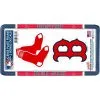 Boston Red Sox License Plate Frame With Decals 3pc 1 Boston Red Sox License Plate Frame With Decals 3pc -Costume Party Decor Store 852946