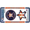 Houston Astros License Plate Frame With Decals 3pc -Costume Party Decor Store 852953