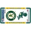 Oakland Athletics License Plate Frame With Decals 3pc