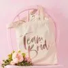 Ginger Ray Metallic Rose Gold Team Bride Tote Bag