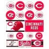 Cincinnati Reds Stickers 1 Sheet -Costume Party Decor Store 856137