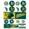 Oakland Athletics Stickers 1 Sheet -Costume Party Decor Store 856146