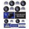 Colorado Rockies Stickers 1 Sheet -Costume Party Decor Store 856155